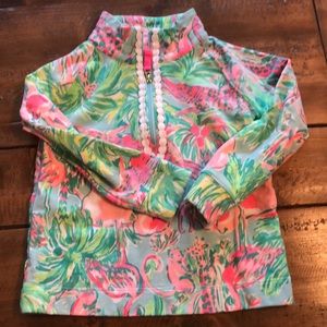 Lily Pulitzer girls zip top. Size xs (2-3y)